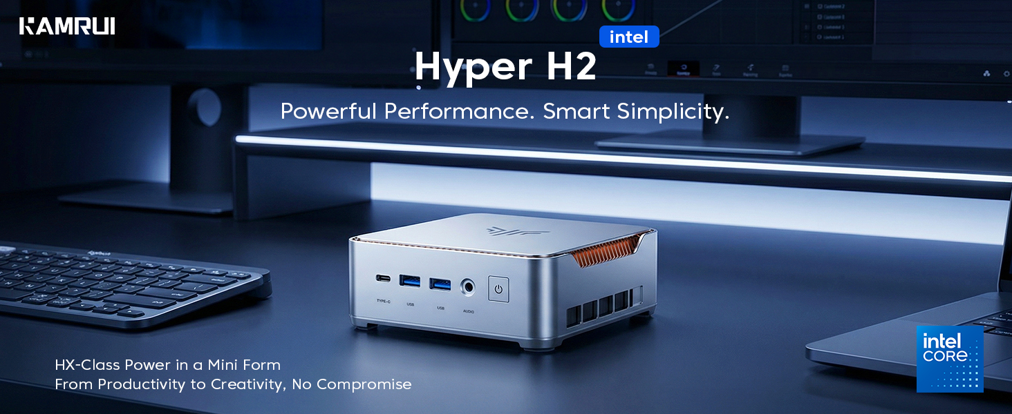 KAMRUI Hyper H2 Mini Gaming PC, Intel Core i9-14900HX Mini